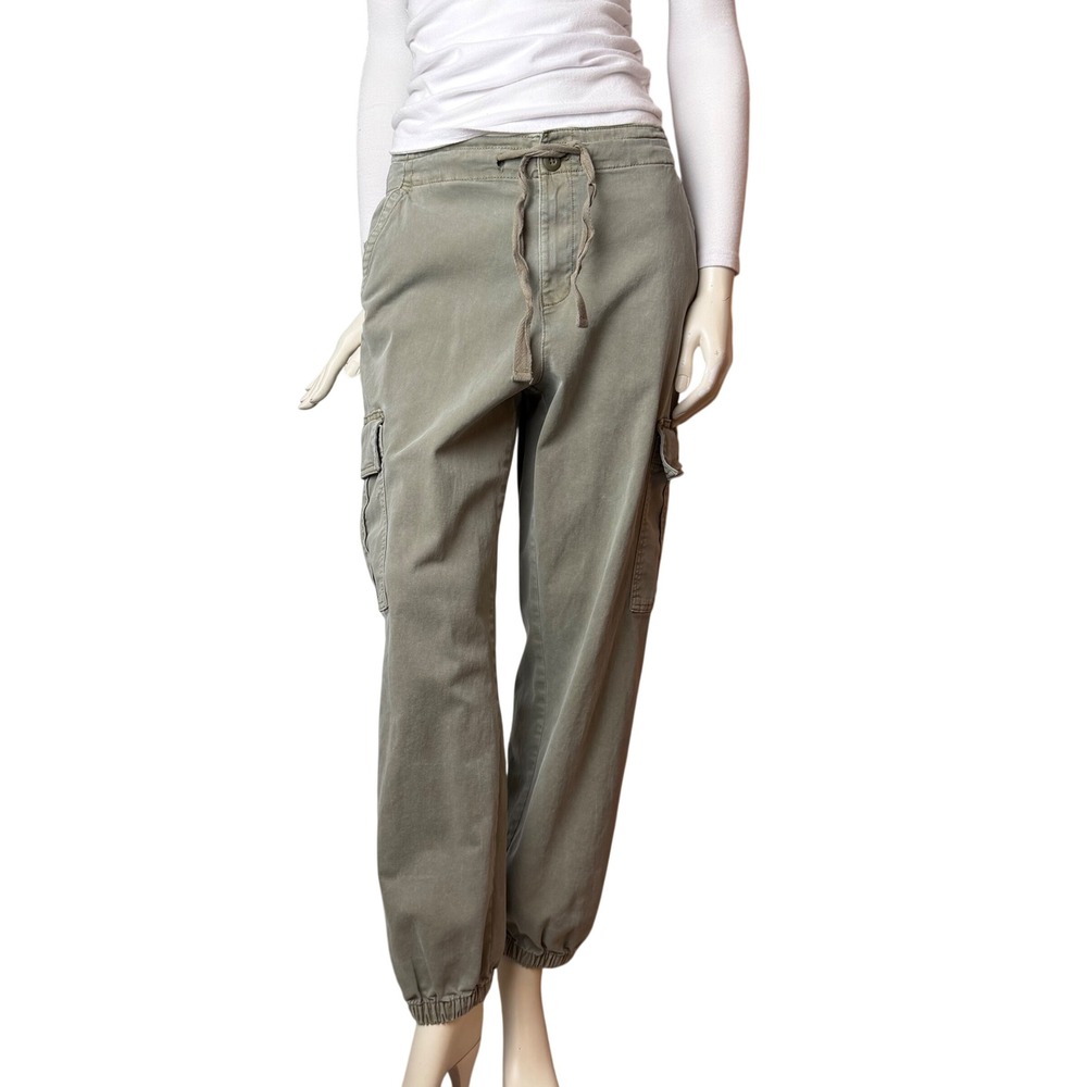 George Cargo Jogger Pants Olive Green Utility Gorpcore Streetwear Womens Sz M